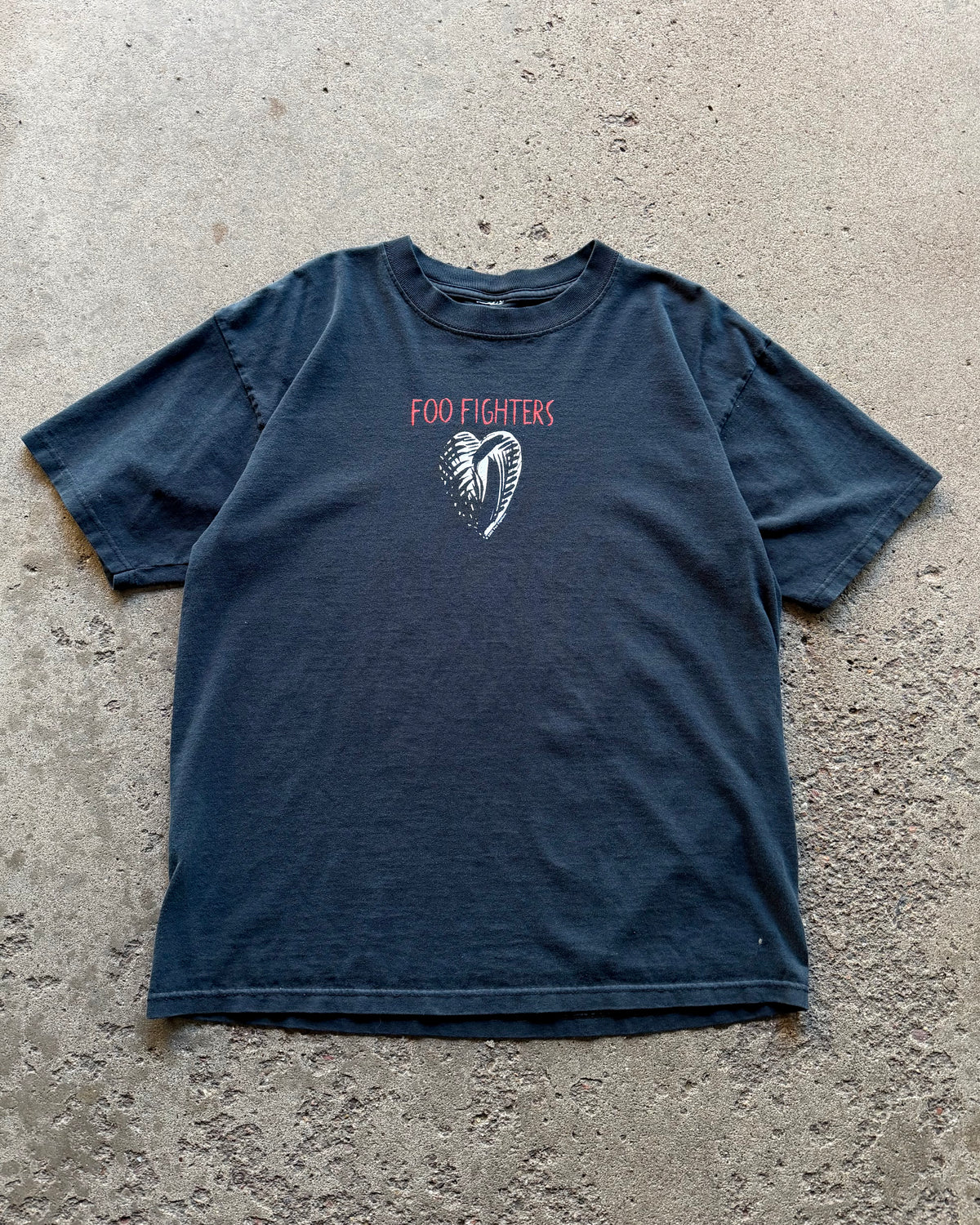 2002 Foo Fighters One by One Tour Faded Black T-Shirt