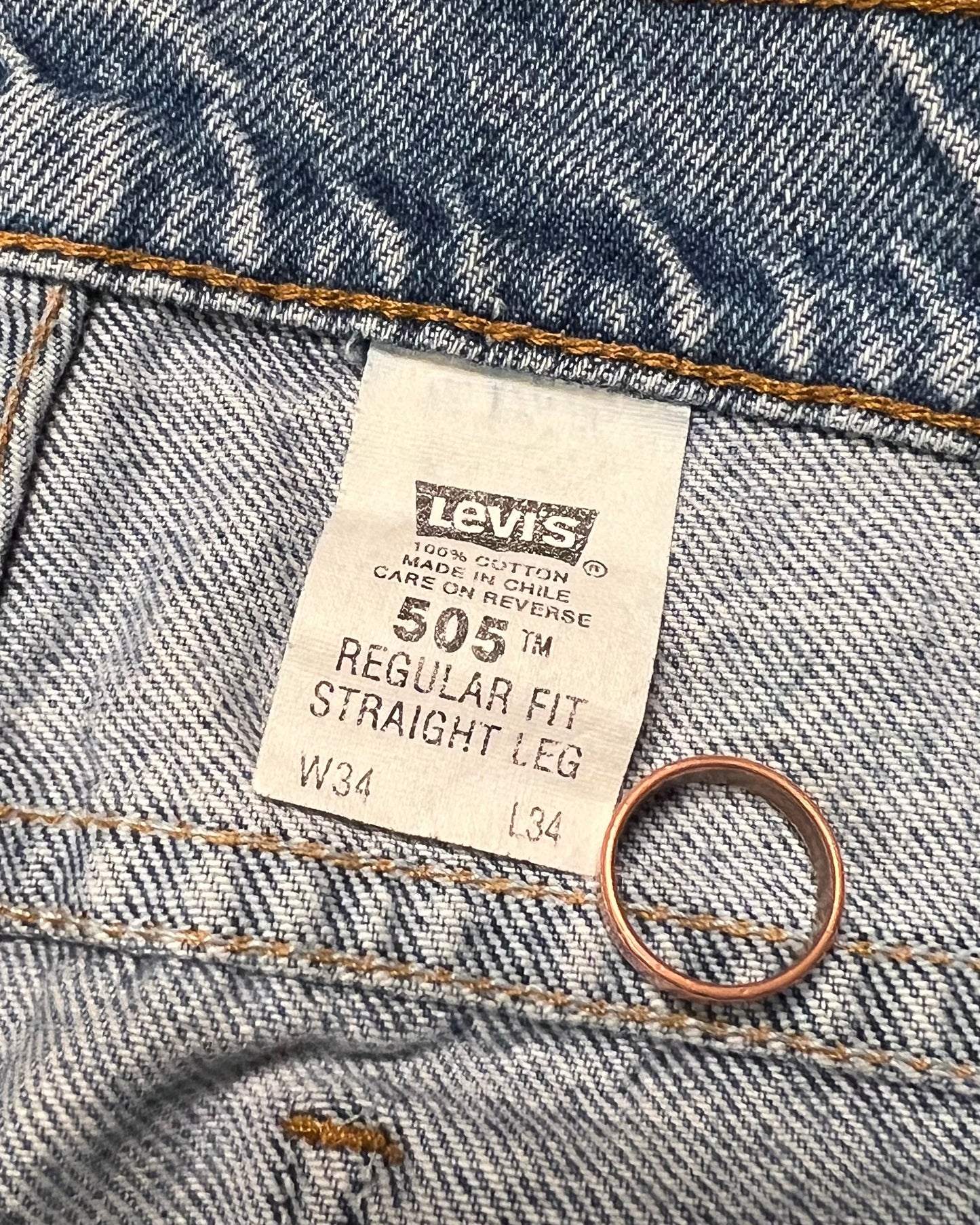 Late 1990's Levi's 505 Orange Tab Regular Straight Pants