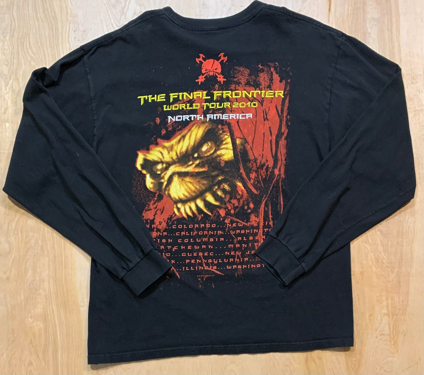 Iron Maiden 2010 Final Frontier World Tour Long Sleeve Shirt