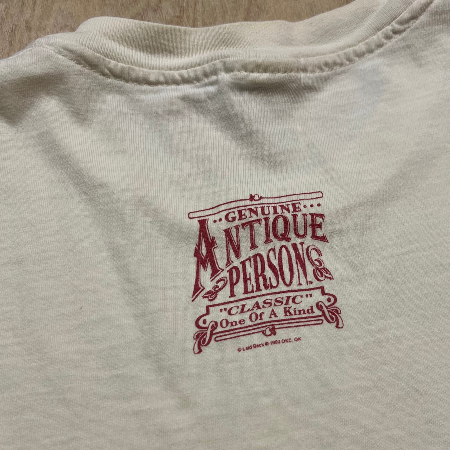 1993 Antique Person Single Stitch T-Shirt