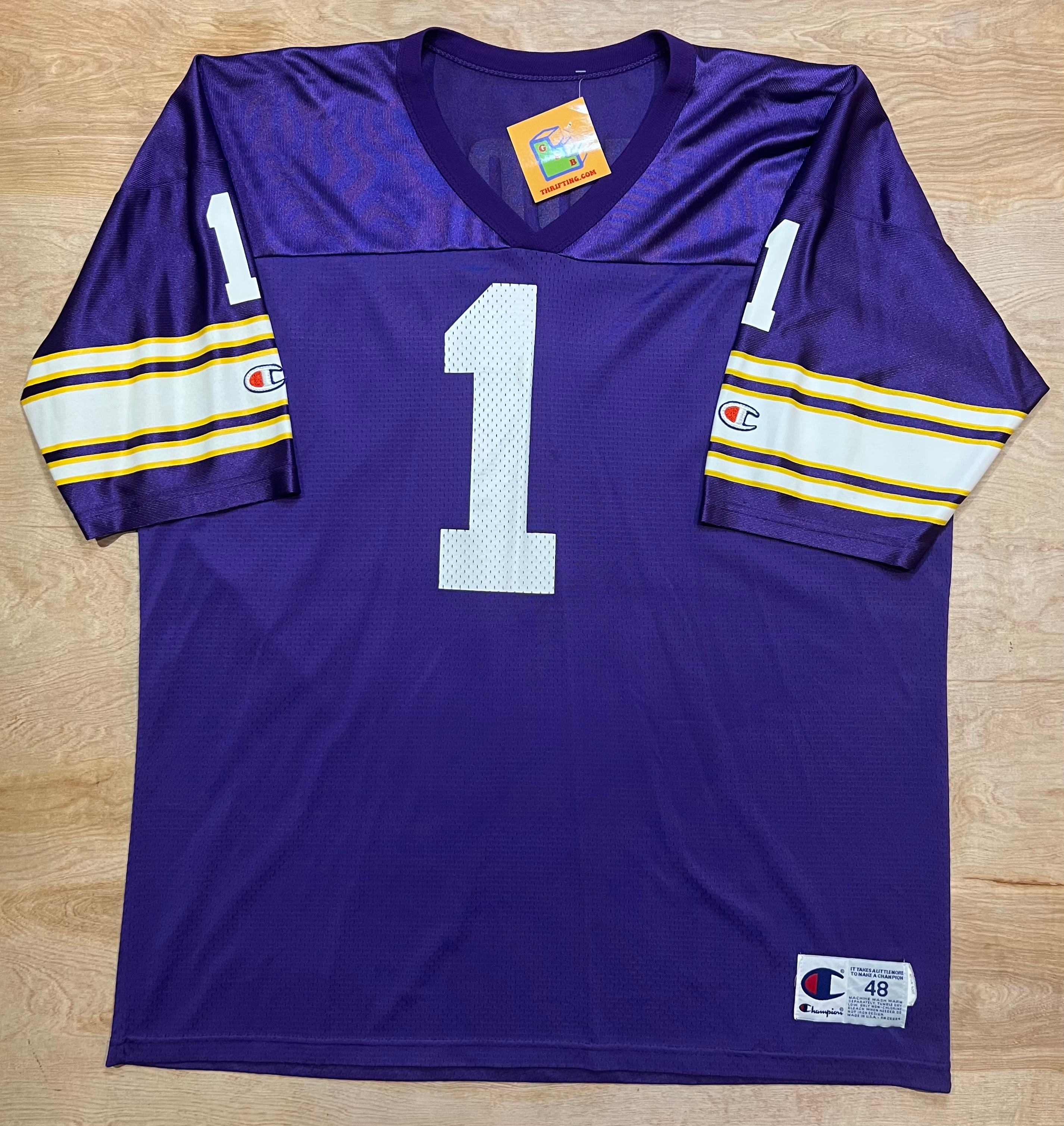 Vintage Minnesota Vikings Randy Moss Football Jersey Men's 48 XL Purple  Champion