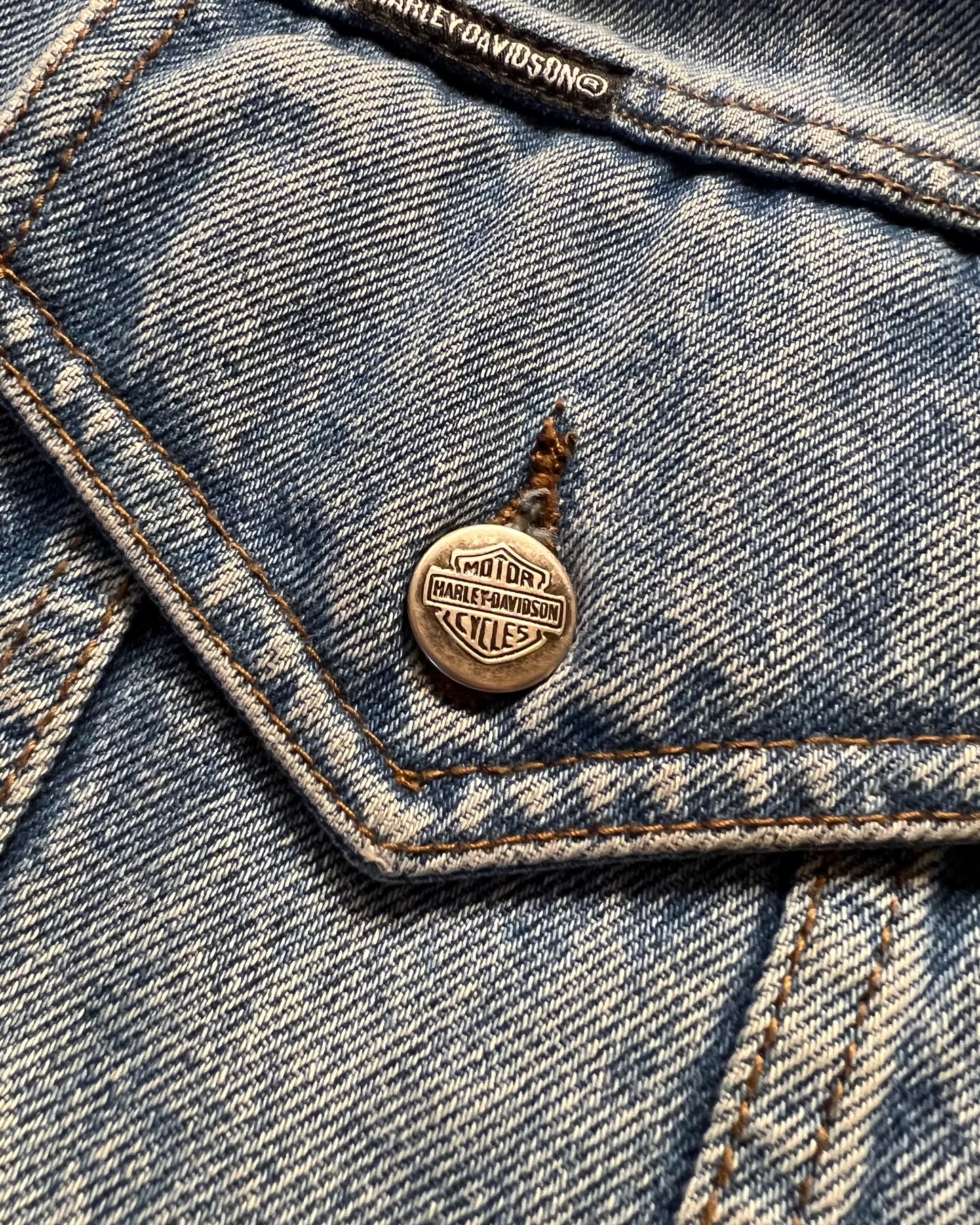 Vintage Harley Davidson Denim Jacket