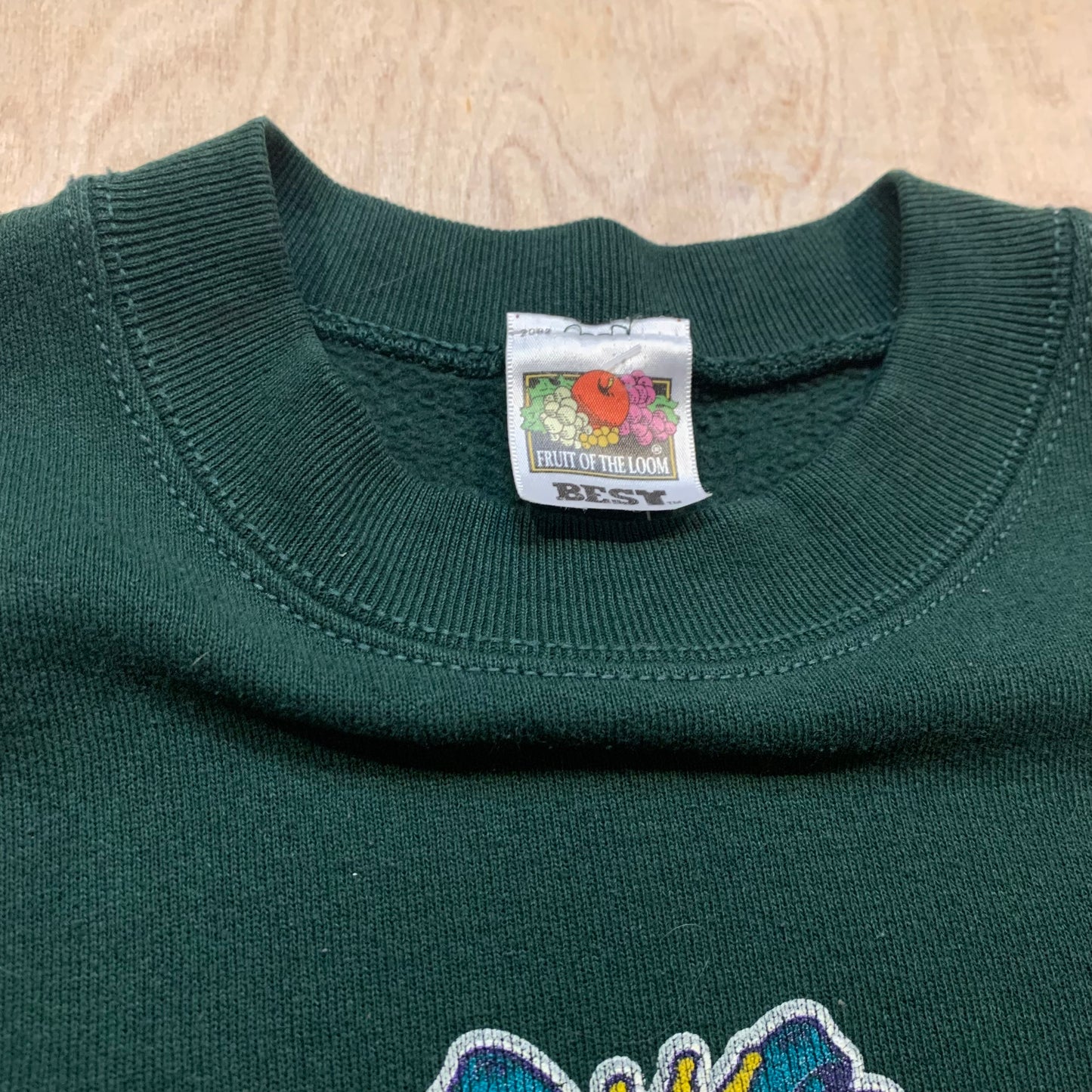 1997 Green Bay Packers Super Bowl Champions Green Crewneck