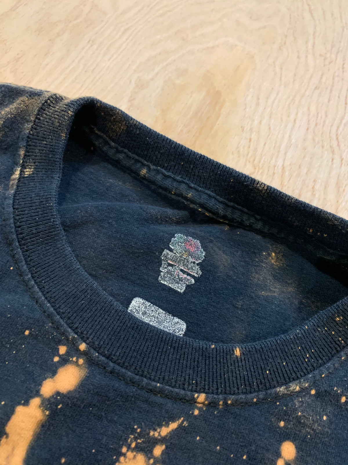 Native American "Homeland Security" bleached T-shirt