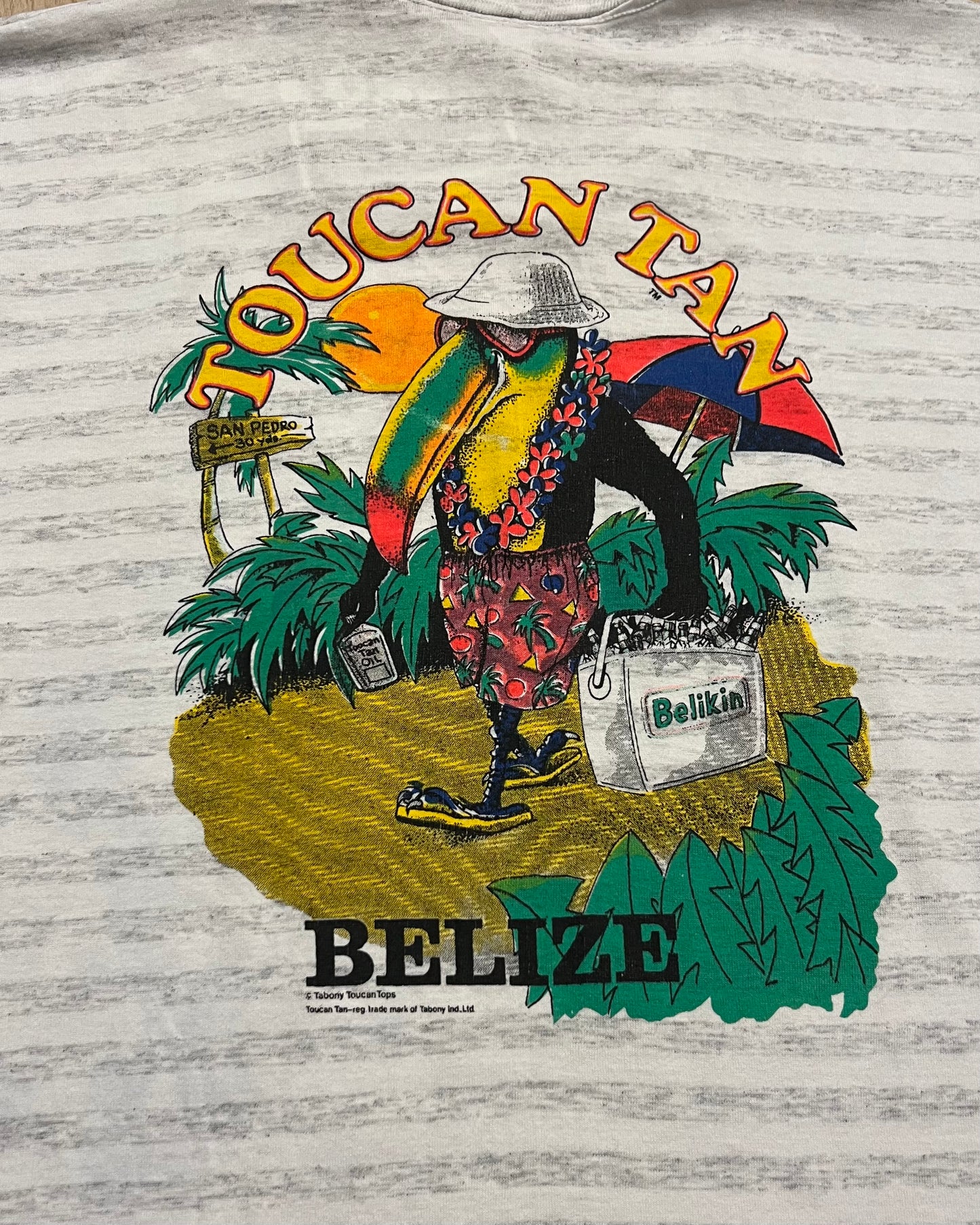 Vintage Toucan Tan Belize Single Stitch T-Shirt
