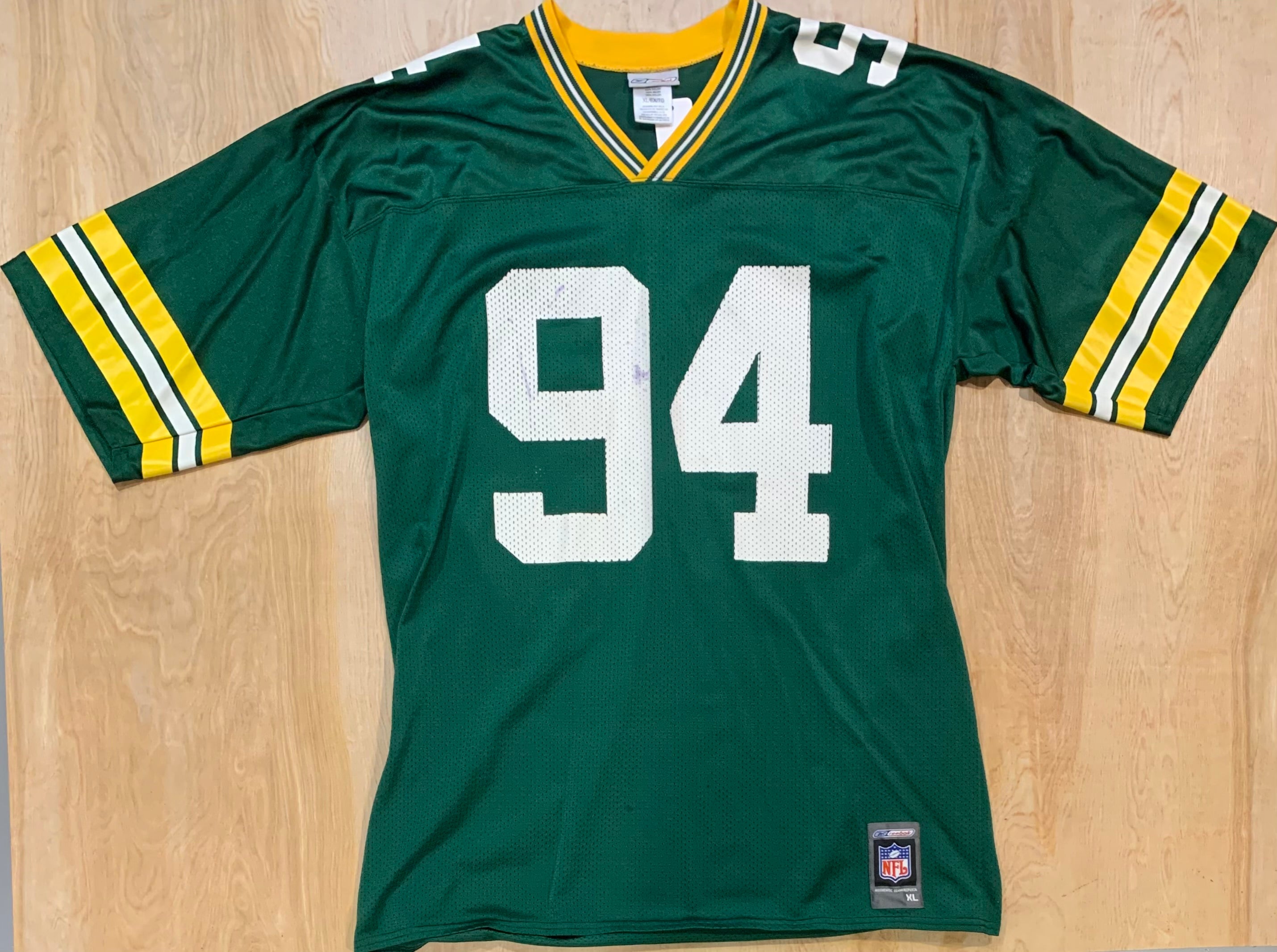 VTG Kabeer Gbaja-Biamila GREEN BAY PACKERS football jersey NFL men