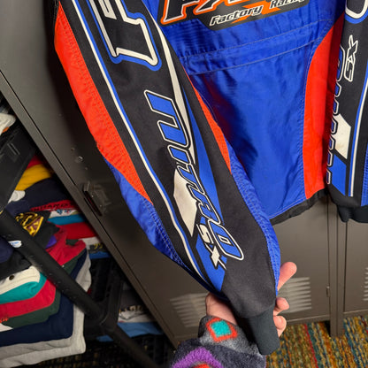 Vintage 1990s Retro Style Heavy FXR Factory Dirt Bike Racing × Moto Cross x Faded × Worn x Pullover Jacket