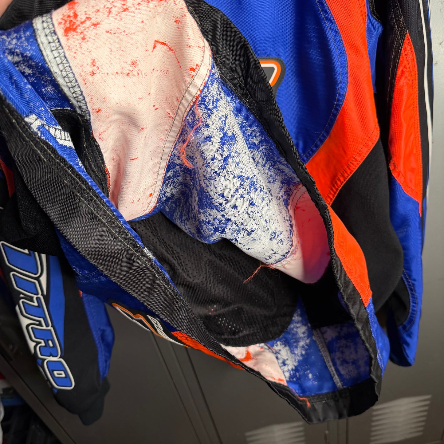 Vintage 1990s Retro Style Heavy FXR Factory Dirt Bike Racing × Moto Cross x Faded × Worn x Pullover Jacket