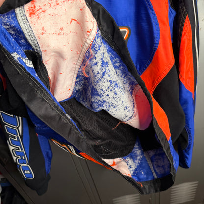 Vintage 1990s Retro Style Heavy FXR Factory Dirt Bike Racing × Moto Cross x Faded × Worn x Pullover Jacket