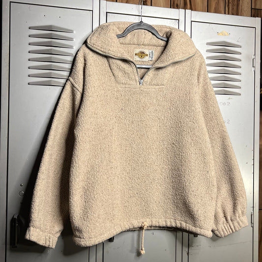 Vintage 1990s Retro Style Heavy Essential x
Outdoors x Cottage x Essential Cream Colored Earth Ragz The Best Solution For Evolution Fleece