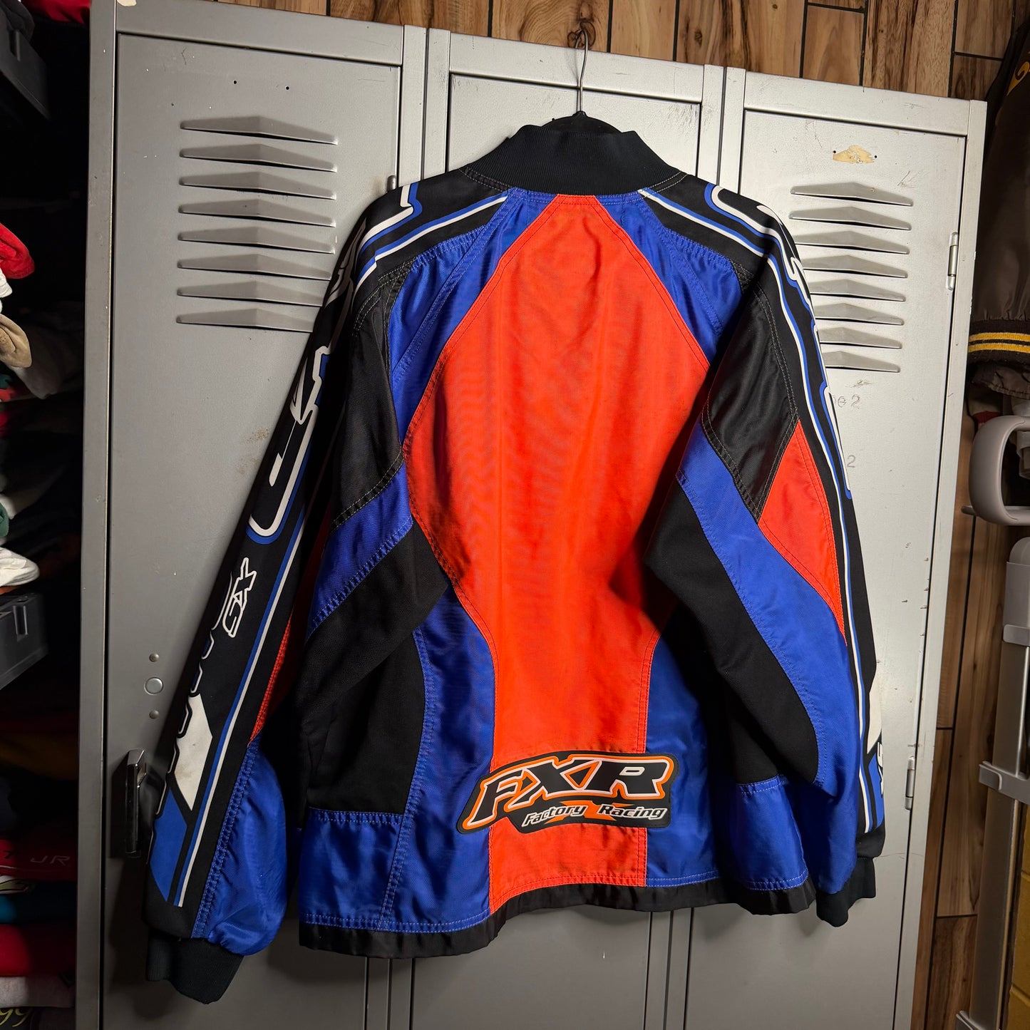 Vintage 1990s Retro Style Heavy FXR Factory Dirt Bike Racing × Moto Cross x Faded × Worn x Pullover Jacket