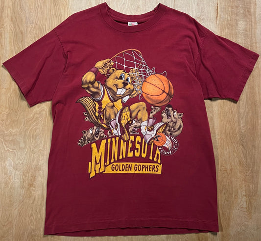 1990's Faded Minnesota Golden Gophers Single Stitch T-Shirt