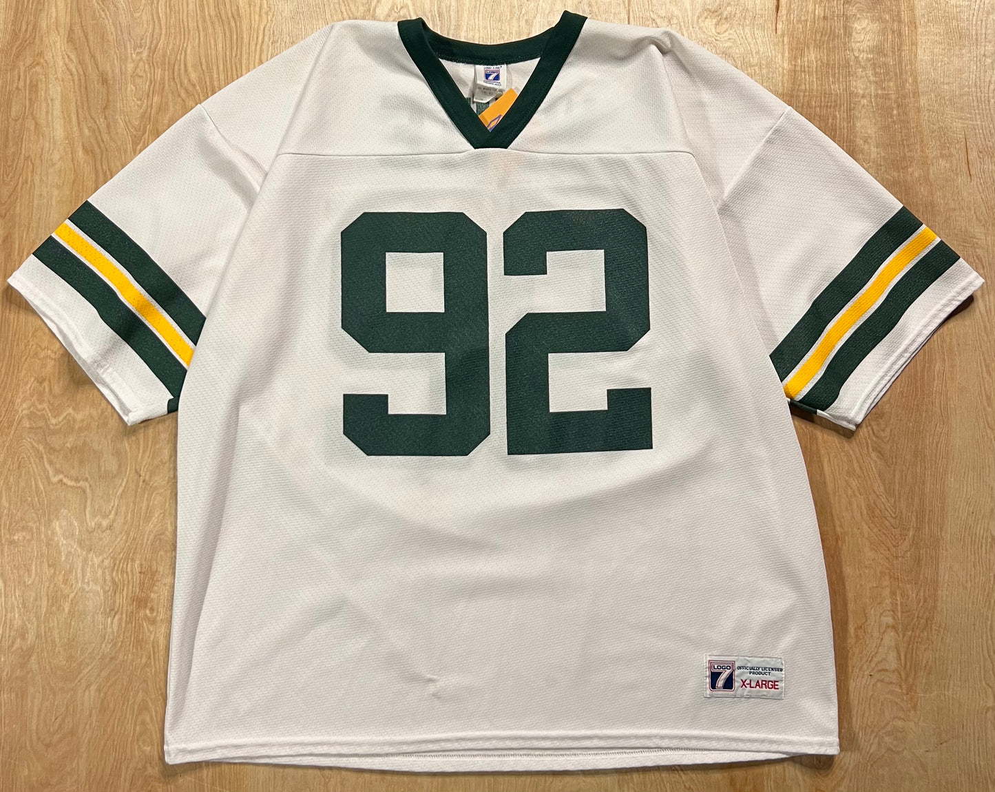 1990's Reggie White Green Bay Packers Logo 7 Jersey