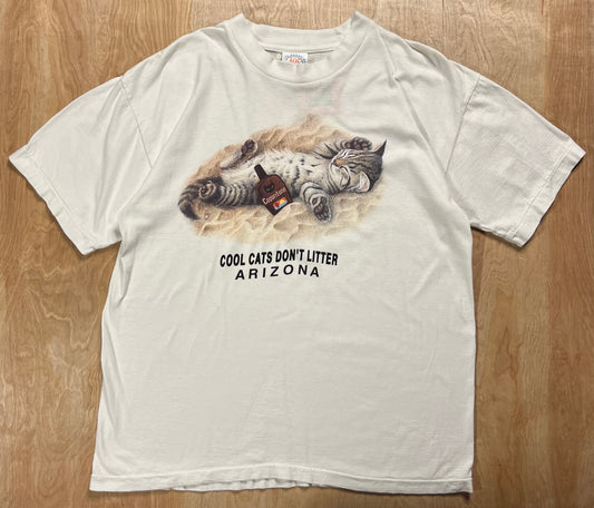 1990's "Cool Cats Don't Litter" Arizona Single Stitch T-Shirt