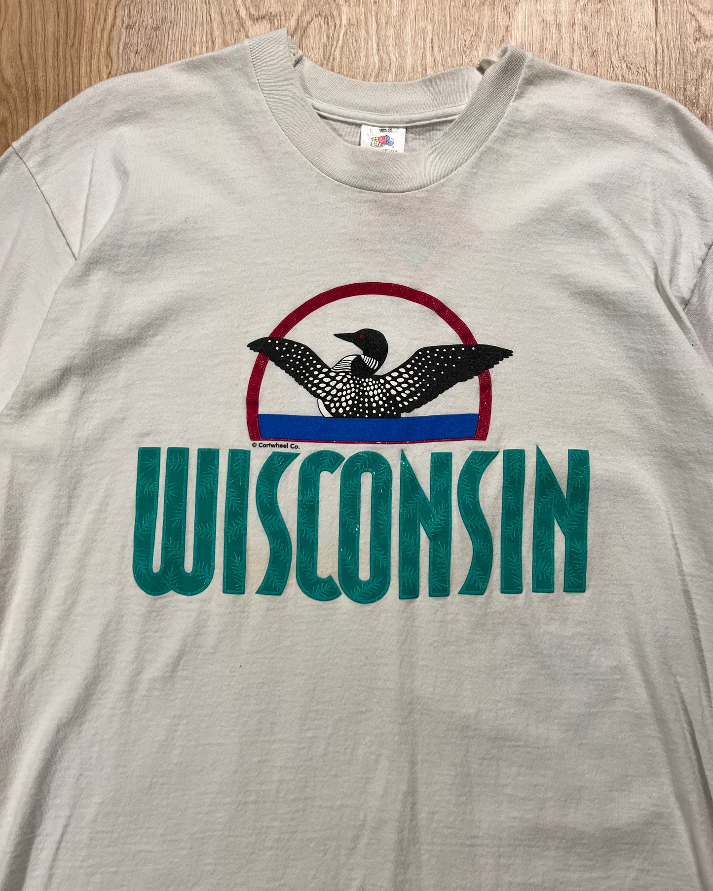 Early 1990's Wisconsin Loon Fruit of the Loom Single Stitch T-Shirt