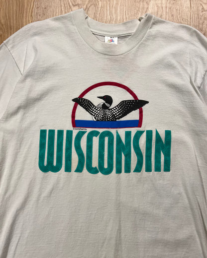 Early 1990's Wisconsin Loon Fruit of the Loom Single Stitch T-Shirt