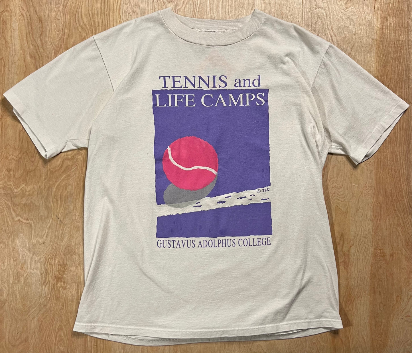 1990's Tennis and Life Camps College Single Stitch T-Shirt