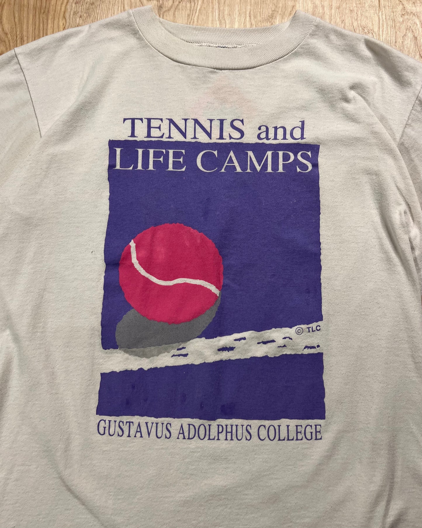 1990's Tennis and Life Camps College Single Stitch T-Shirt