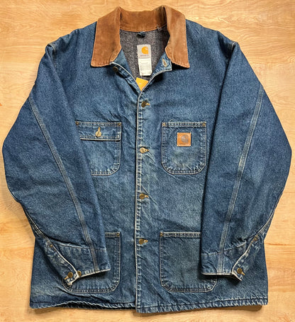 Vintage Carhartt Blanket Lined Denim Work Jacket