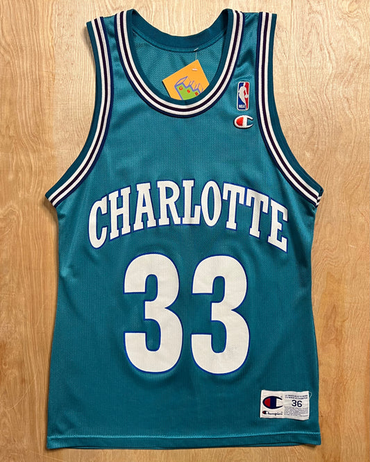 1990's Charlotte Hornets Alonzo Mourning Champion Jersey