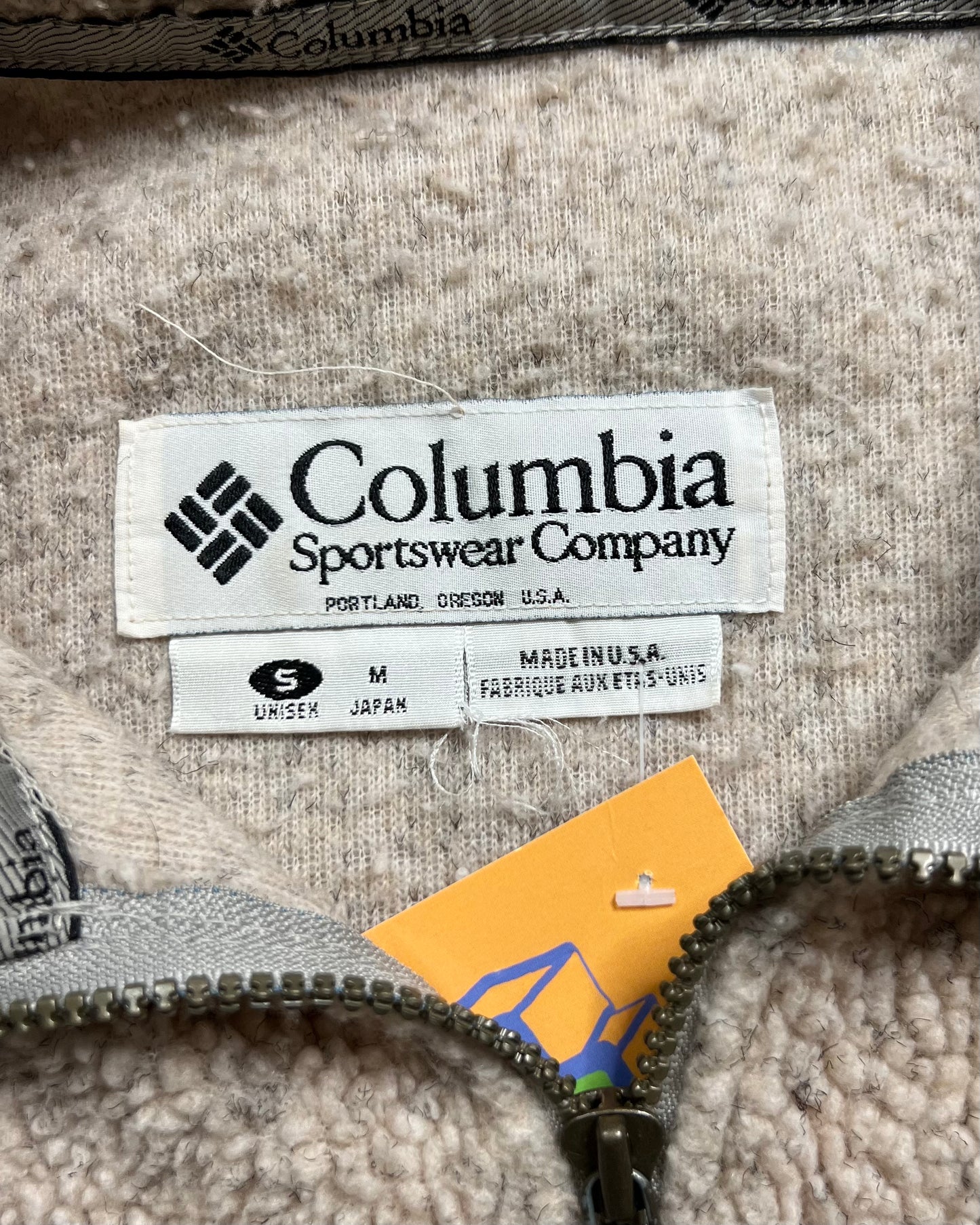 1990's Columbia Deep Pile Quarter Zip Fleece