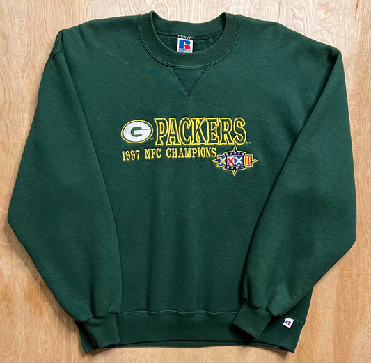 1997 Green Bay Packers NFC Champs Russell Crewneck