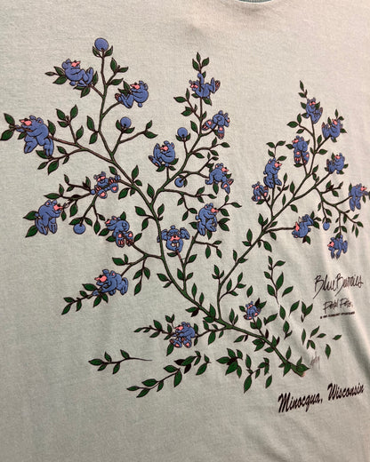 Early 1990's "Blue Bearries" Micocqua, Wisconsin Single Stitch T-Shirt