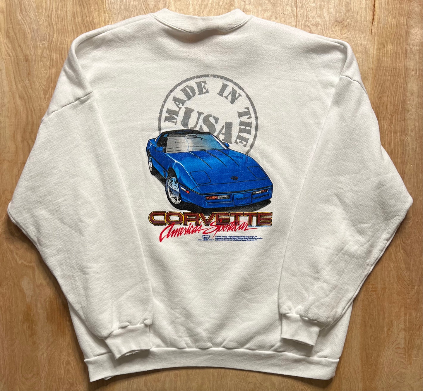 1990's Made in USA Corvette Crewneck