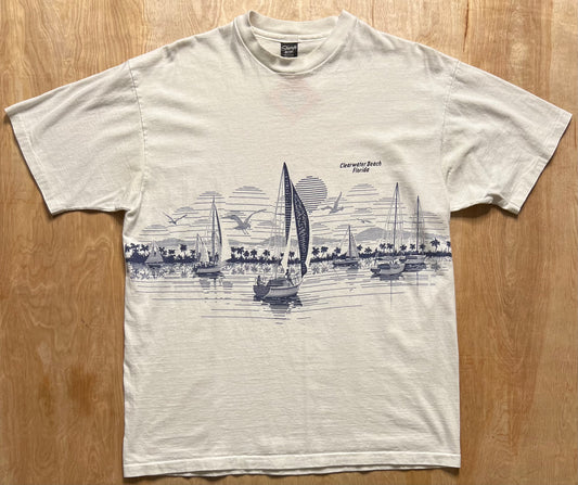 1990's Clearwater Beach Florida Single Stitch T-Shirt