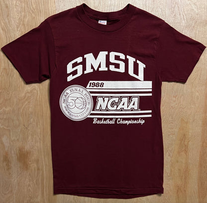 1988 SMSU NCAA Final Four Basketball Single Stitch Champion T-Shirt