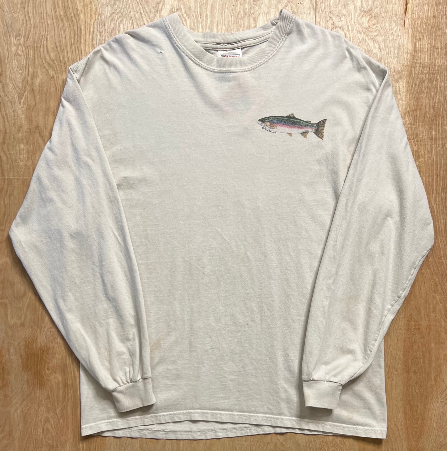 Vintage Rainbow Trout Long Sleeve Shirt