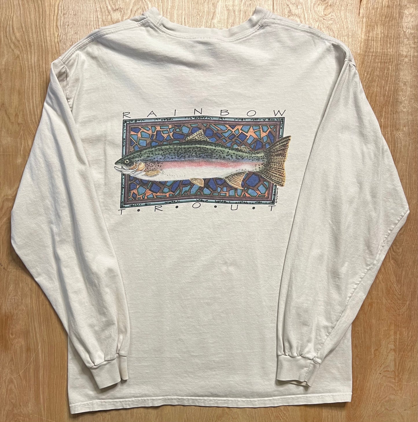 Vintage Rainbow Trout Long Sleeve Shirt