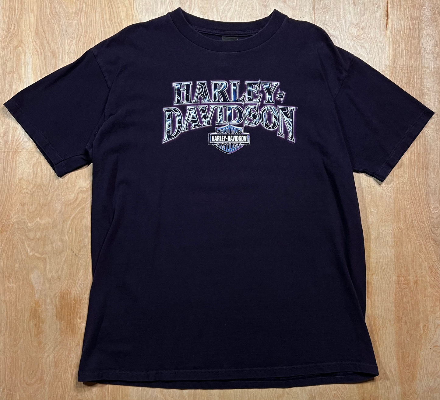 1990's Harley Davidson Purple Lightning T-Shirt