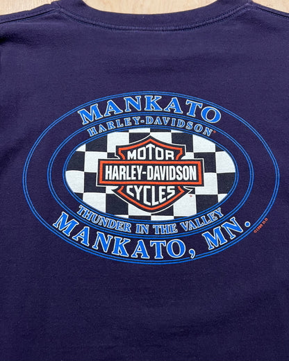 1990's Harley Davidson Purple Lightning T-Shirt