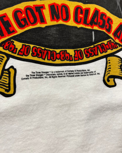 1998 The Three Stooges "Now We Got No Class At All" Single Stitch T-Shirt