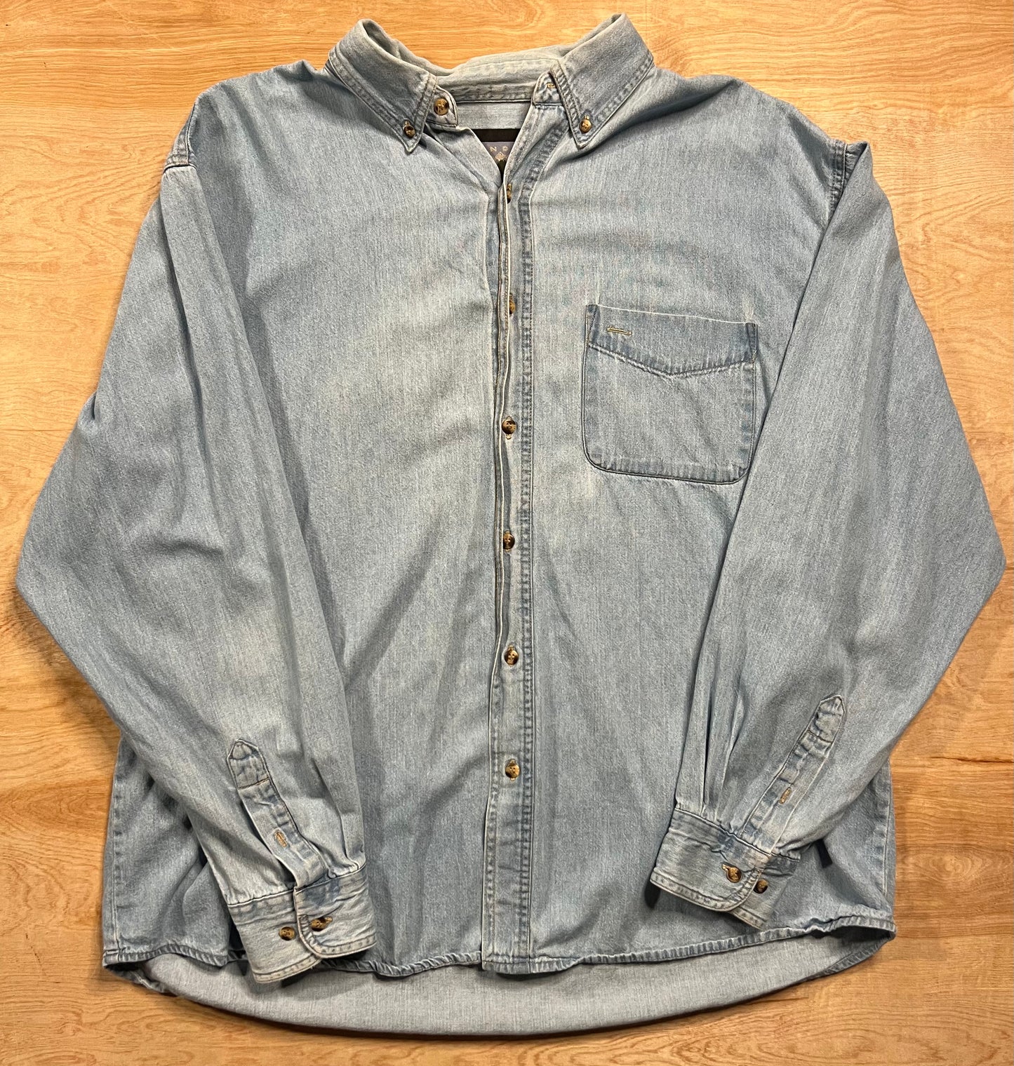 1990's Sandy River Denim Button Up