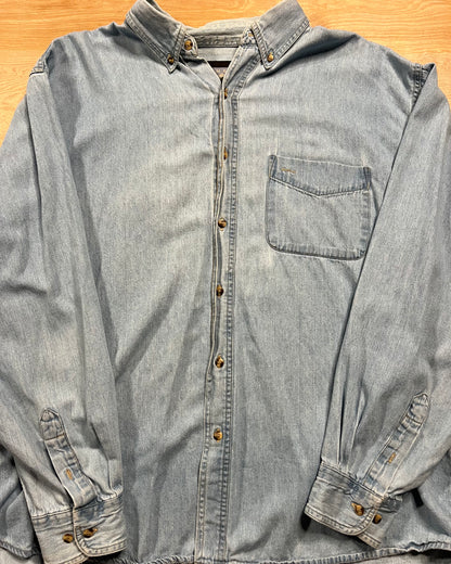 1990's Sandy River Denim Button Up