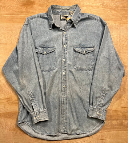 1990's Garage Faded Denim Button Up