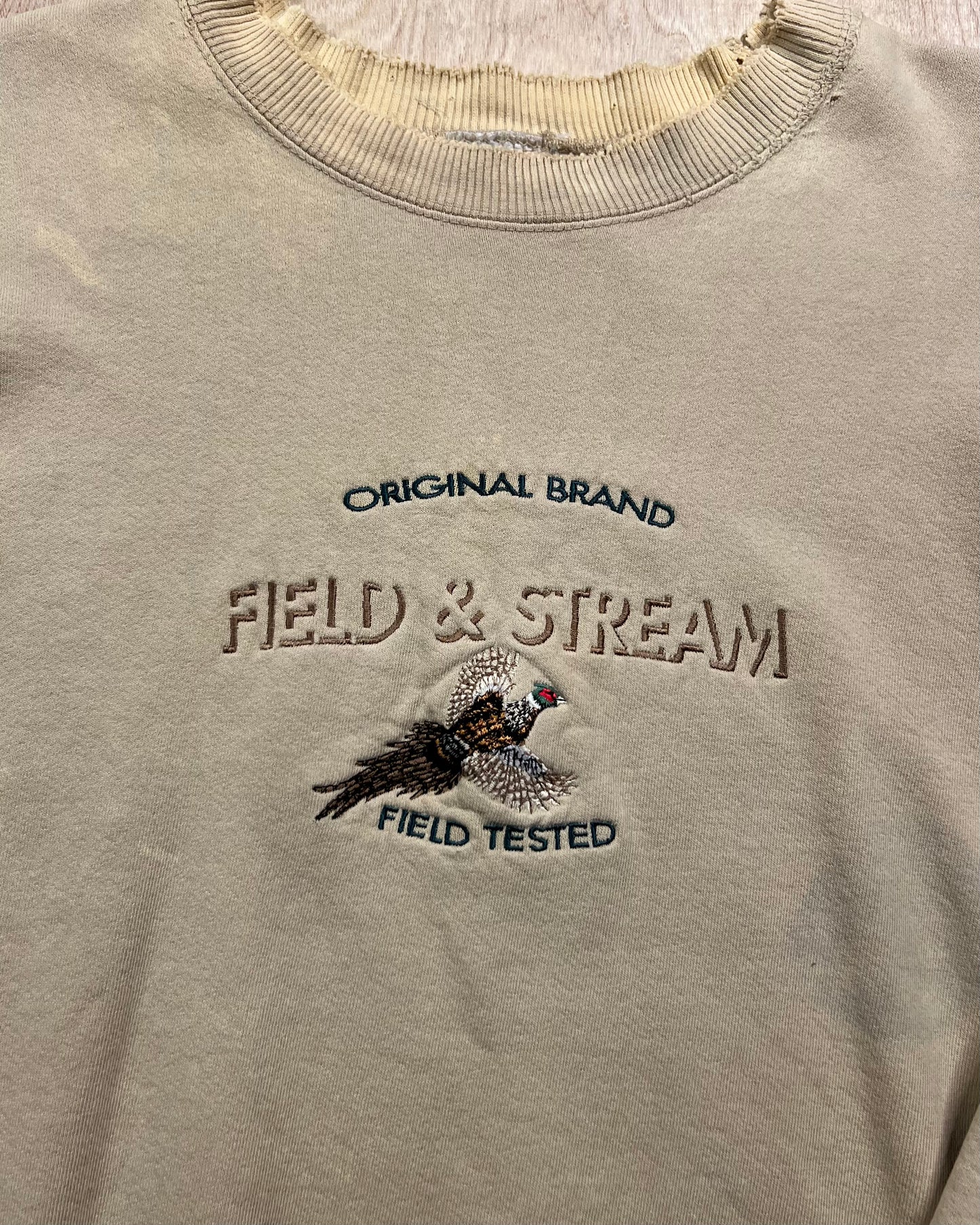 1990's Faded x Distressed Field and Stream Crewneck