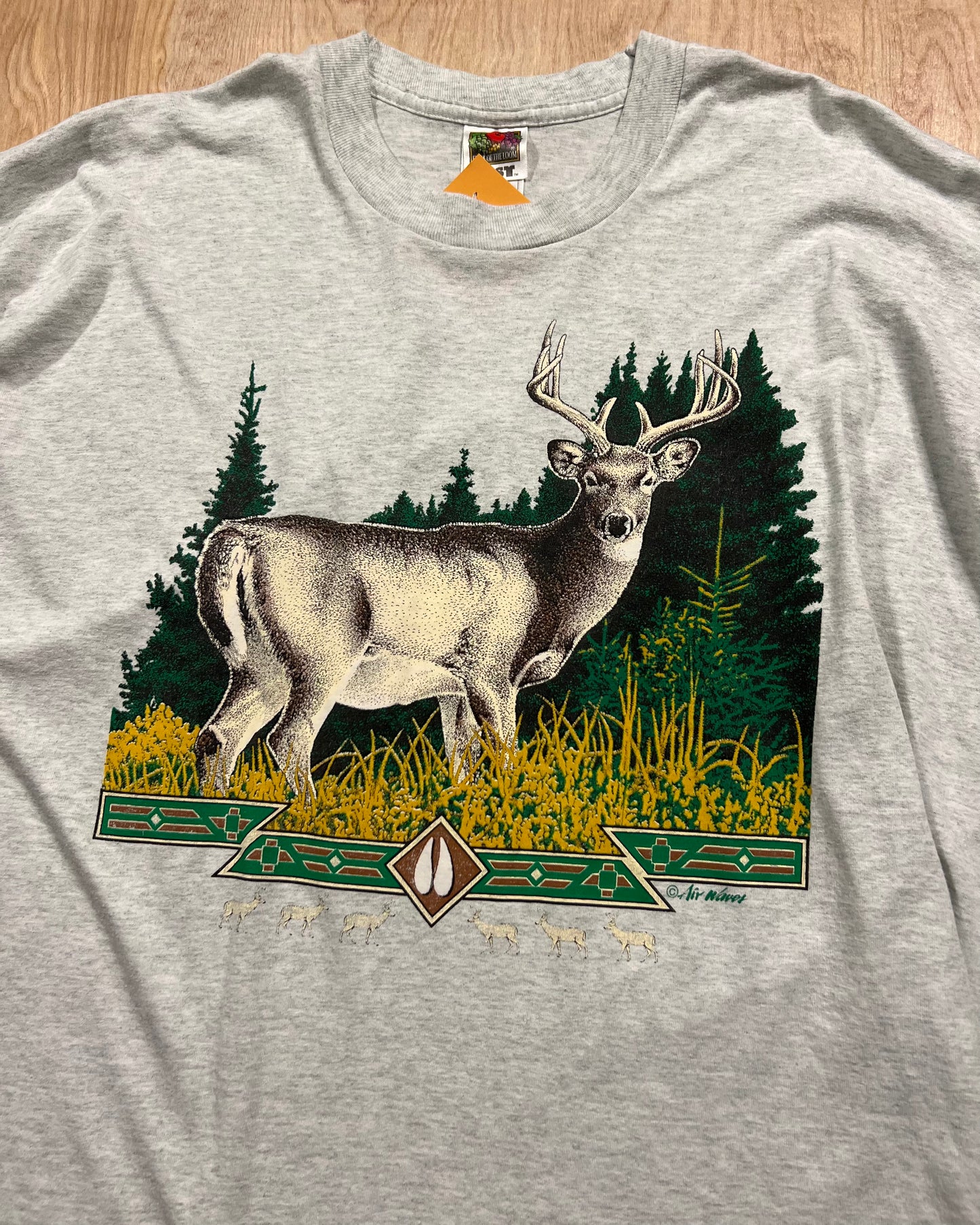 1990's Whitetail Deer Single Stitch Fruit of the Loom T-Shirt