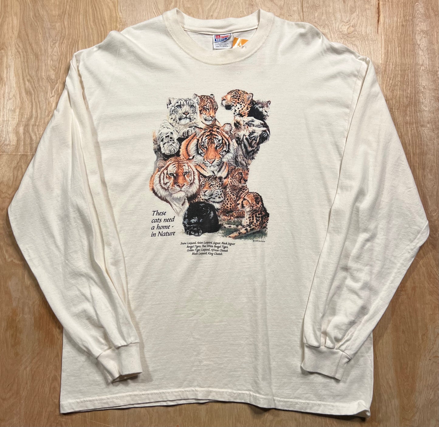 1999 Jim Morris "These Cats Need a home in Nature" Long Sleeve Shirt