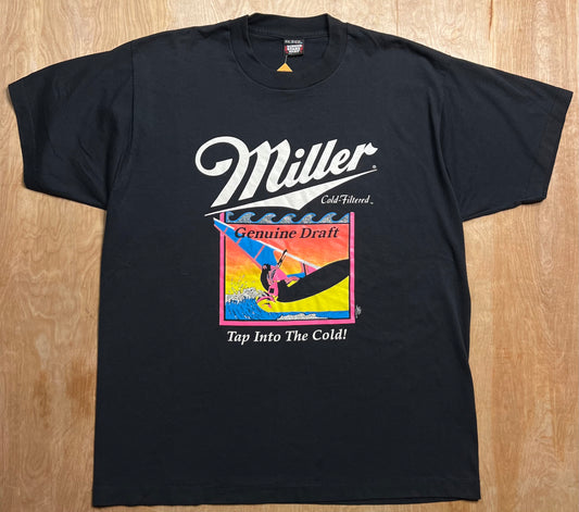 1989 Miller Cold-Filtered  "Tap Into The Cold!" Single Stitch T-Shirt