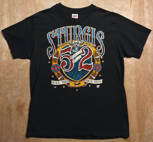 1992 Sturgis Motorcycle Classic Black Hills Single Stitch T-Shirt