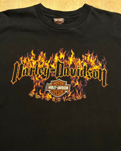 2000's Harley Davidson Flames T-Shirt