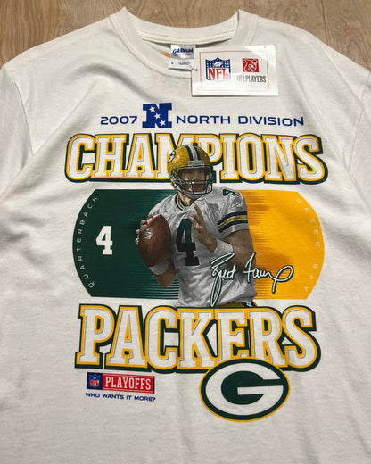 2007 Deadstock Green Bay Packers x Brett Favre NFC North Division T-Shirt