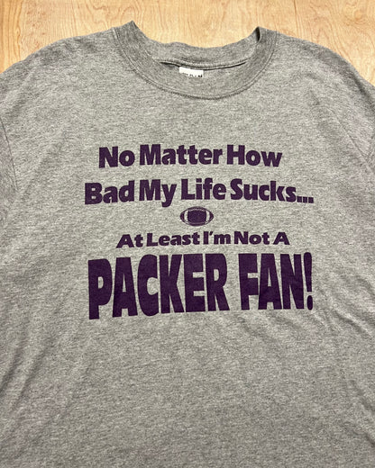 Early 2000's Minnesota Vikings "At Least I'm Not A Packer Fan" T-Shirt