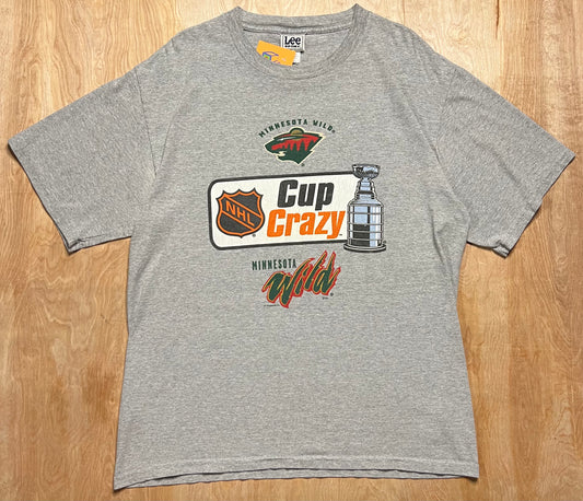 Early 2000's Minnesota Wild "Cup Crazy" Playoff T-Shirt