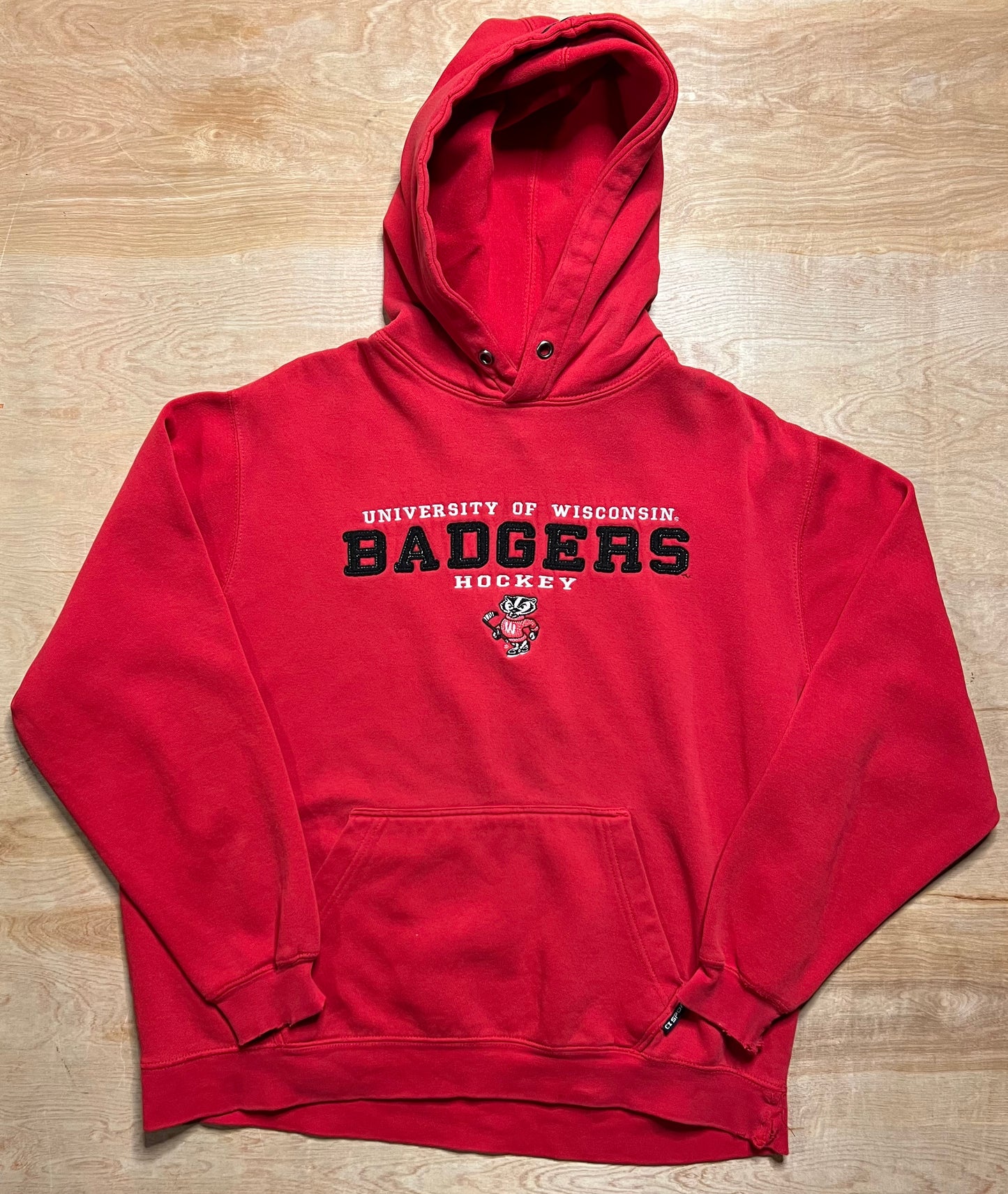 Early 2000's Wisconsin Badgers Hockey Hoodie