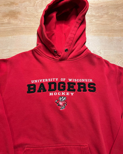 Early 2000's Wisconsin Badgers Hockey Hoodie