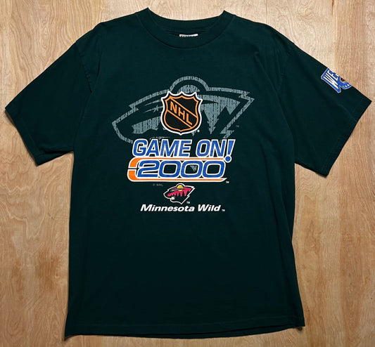 2000 Minnesota Wild "Game On!" Playoff T-Shirt